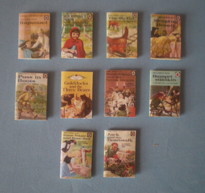 Dolls House miniatures accessories - Ladybird books set 1