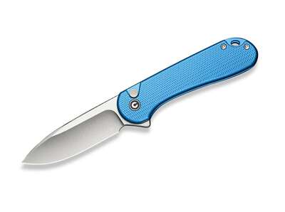 CIVIVI Button Lock Elementum II Nitro-V Aluminum Blue Taschenmesser C18062PD-2