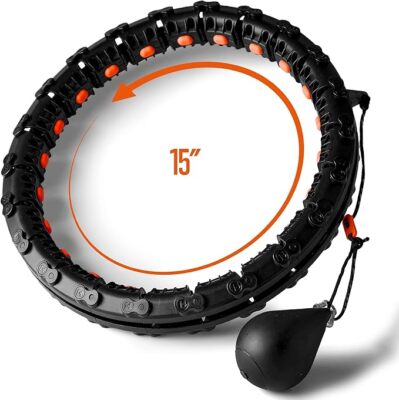 Squatz Detachable Smart Weighted Hola-Hoop with 360-Degree Auto-Rotating Ball