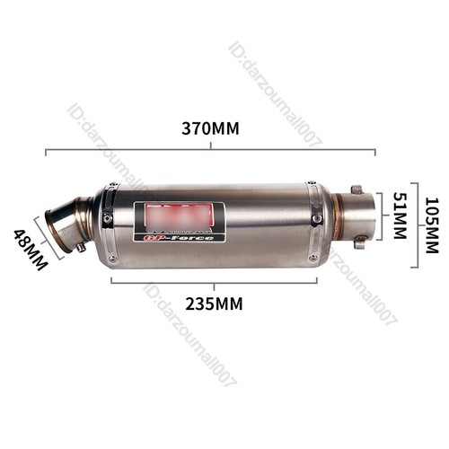 Slip For Suzuki DRZ400S DRZ400SM 2000-2024 Exhaust Middle Link Pipe Tail Muffler - Bild 5 von 12