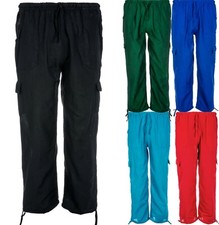 Mens Colourful Trousers - Drawstring with Elasticated Waist