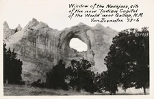 Window of the Navajoes near Gallup, NM New Mexico 1935 RPPC Photo Postcard Copy