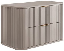 Waschbeckunterschrank mit Platte | Beige | 80/51/41cm | Badezimmerschrank