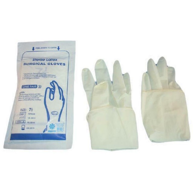 Disposable Sterile Latex Surgical Gloves 1 Pack eBay