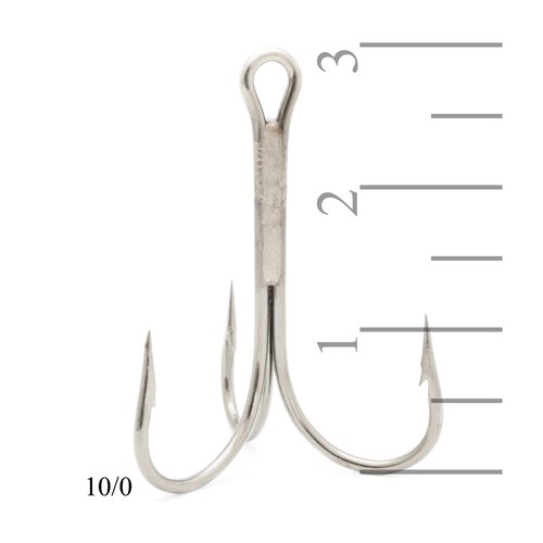 Mustad Treble Hooks 3551-DT (3549), Duratin, Size 4/0, 25 Pack - 第 2/2 張圖片