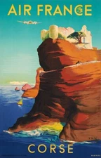 Air France 1952 Travel Poster Print  Reproduction Giclee Print 11x17