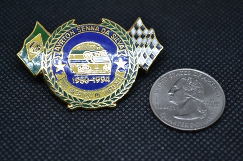 Vintage Formula One Racing F1A F1 World Champion Ayrton Senna Pins Greatest 1990 - Picture 4 of 8
