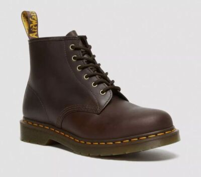 Dr. Martens 6 Loch 101 Dark Brown Crazy Horse