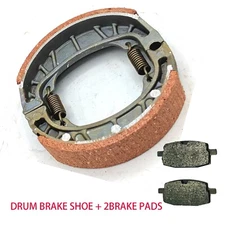 BRAKE PADS + DRUM BRAKE SHOES GY6 49CC 50CC SCOOTER MOPED TAOTAO