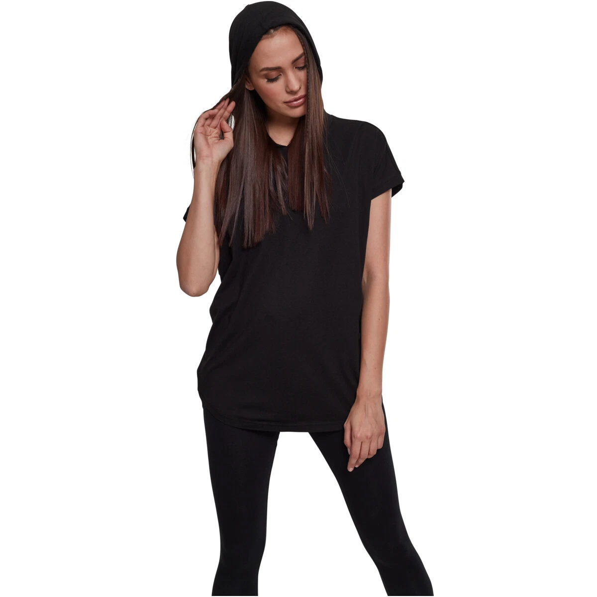 Urban Classics Ladies Sleeveless Jersey Hoody Women Top Hoodie New