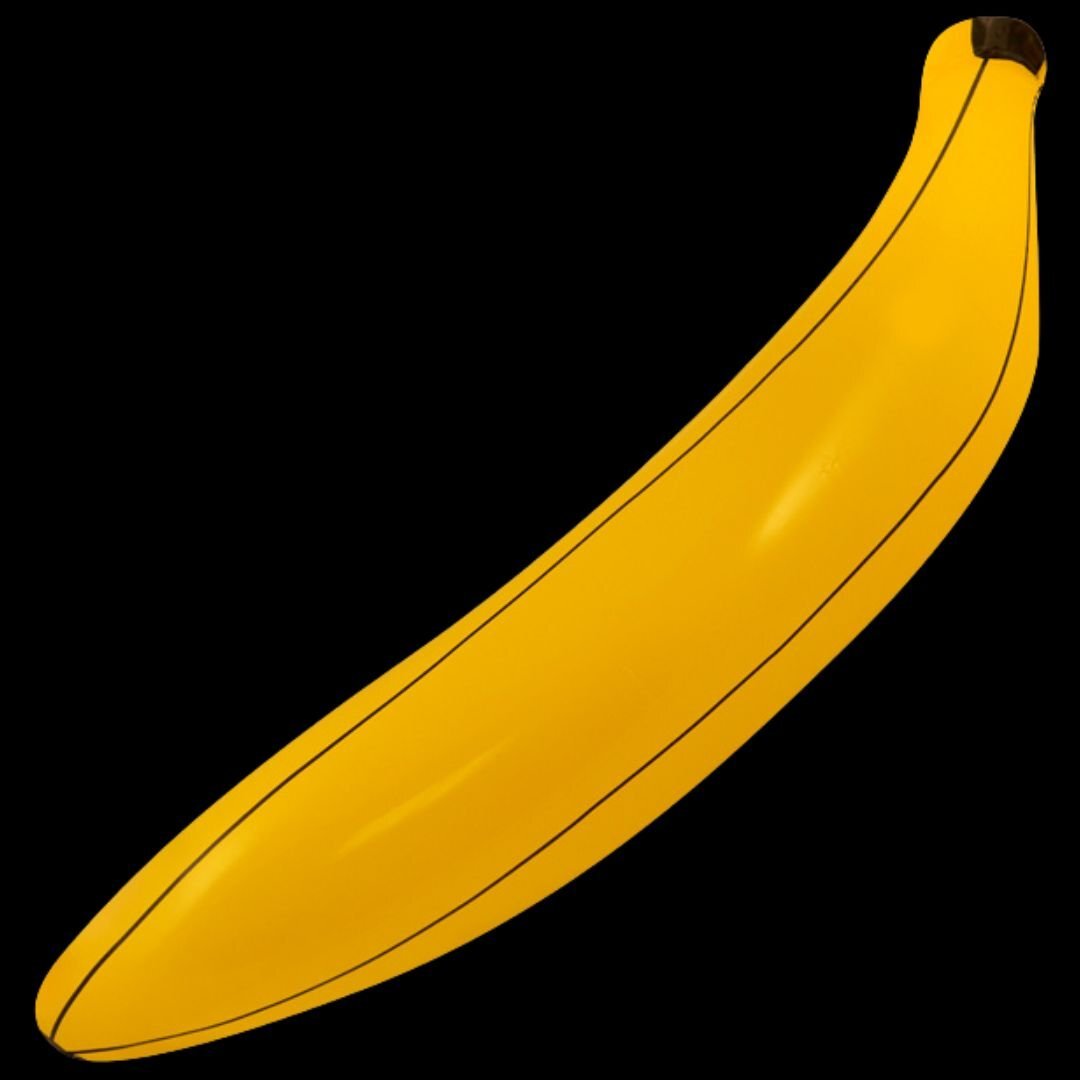 Inflatable Banana Blow Up Fruit Toy 80cm Fancy Dress Theme Parties Beach Hawaiin