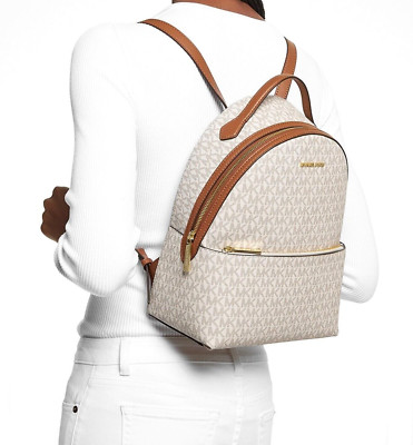 Michael Kors Rucksack Tasche Bag SHEILA MD FRNT PKT BACKPACK vanilla