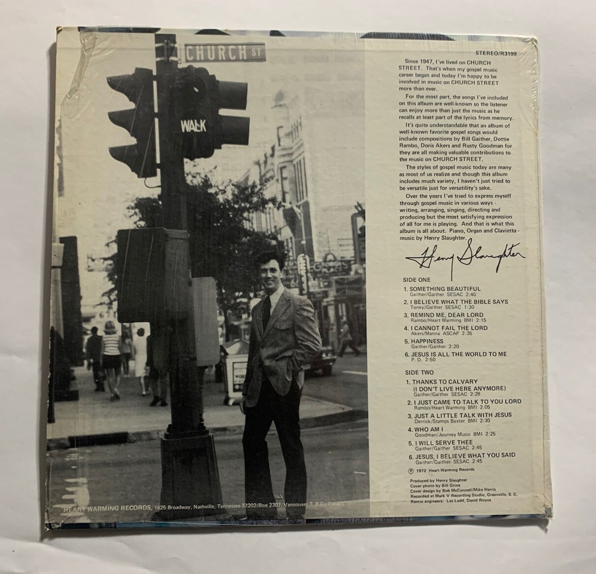 Henry Slaughter Slaughter On Church Street Southern Gospel Vinyl