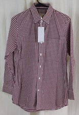Lacoste Men's Long Sleeve Regular Fit Plaid Casual Button Down Shirt Size Small