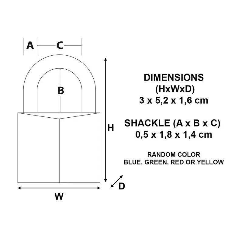 MASTER LOCK 9131EURDCOL - Cadenas à clé de couleur jaune - Sécurité niveau 4 - Photo 3/4