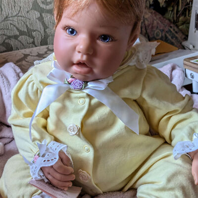 Reborn Vintage Lee Middleton Doll Reva Schick Spring Flowers: Buttercup Yellow