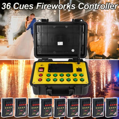 YOKEN BAR COLOURFUL STAGE LIGHT 36 Cues ABS Wasserdichtes Gehäuse Kabelloses Feuerwerk Abfeuersystem Remote