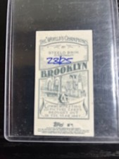 2021 TOPPS ALLEN & GINTER STEELO BRIM TV PERSONALITY MINI BROOKLYN BACK #23/25