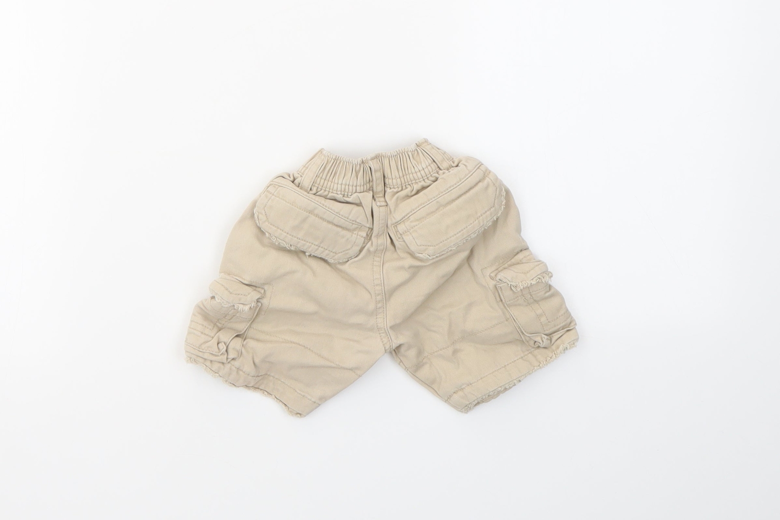 M Boys Beige Cotton Blend  Trousers Size 6-9 Months image 2