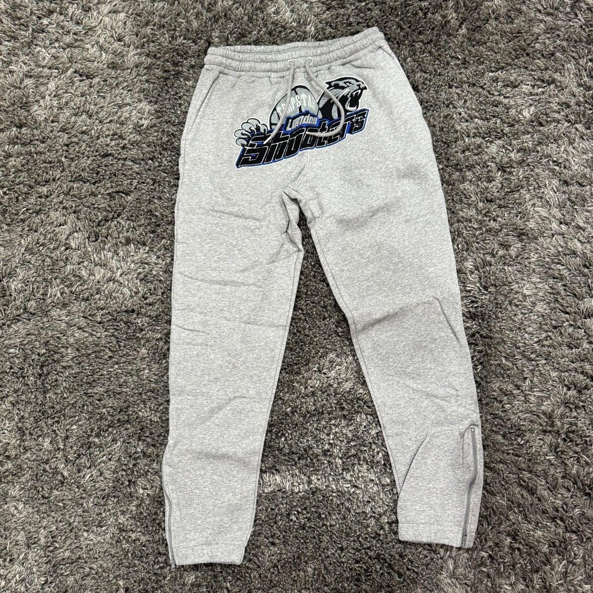 Trapstar London Shooters Hoodie Tracksuit in Grey/Blue, Size Trapstar London Shooters Hoodie Tracksuit in Grey/Blue, Size