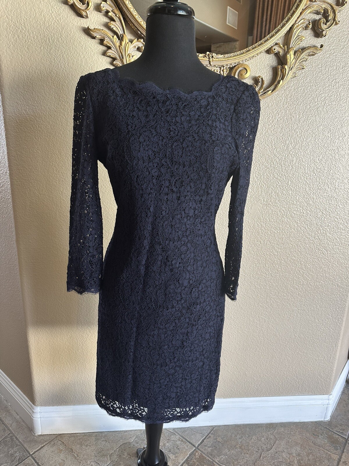 womens cache navy color dress