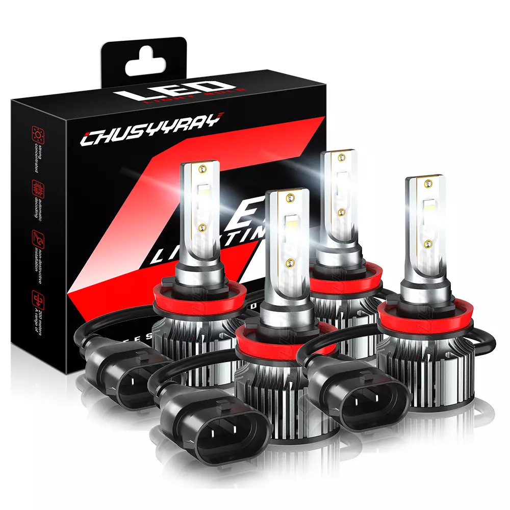 For Aston Martin V12 Vantage Base 6.0L 2010-2017 LED Headlight High Low Bulbs 4x