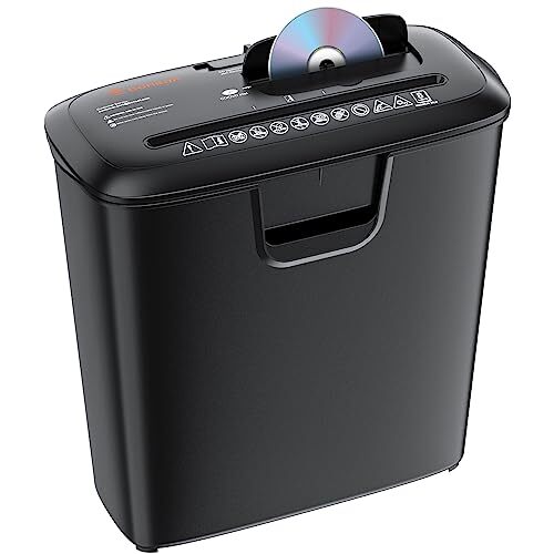 Paper Shredder for Home Use, 8-Sheet StripCut Home Office Shredder, 8 Sheet-image