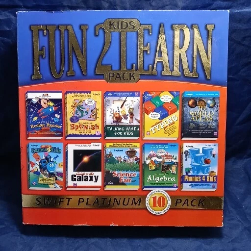 2001 Fun 2 Learn Kids Pack 10 Complete Software Programs by COSMI Windows  - Image 2 of 4