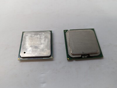 Lot Of 2 Intel Pentium 4 SL6SK 2.66GHz 512kb 533 & SL7PR 2.80GHz 1mb 800 CPUs