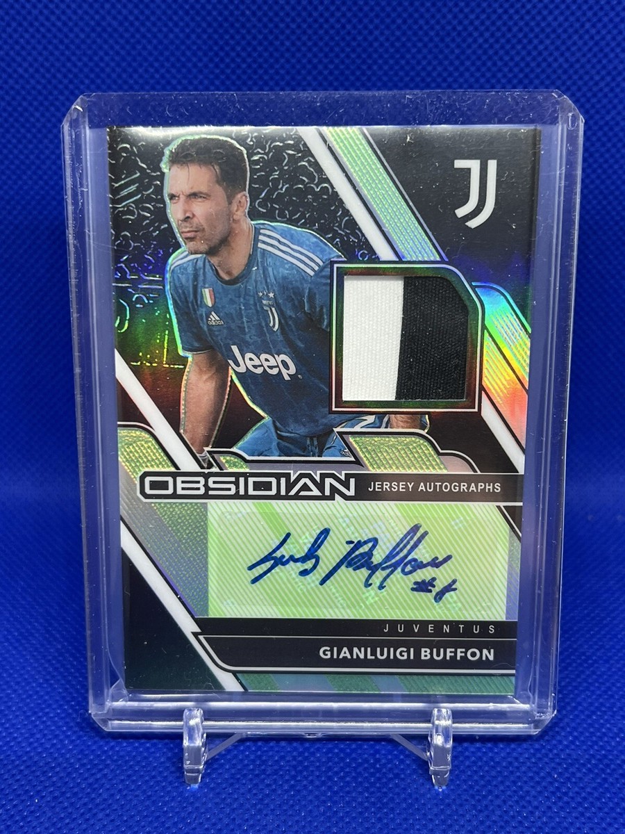 2020-21 Panini Obsidian Soccer Gianluigi Buffon Green Jersey Relic 