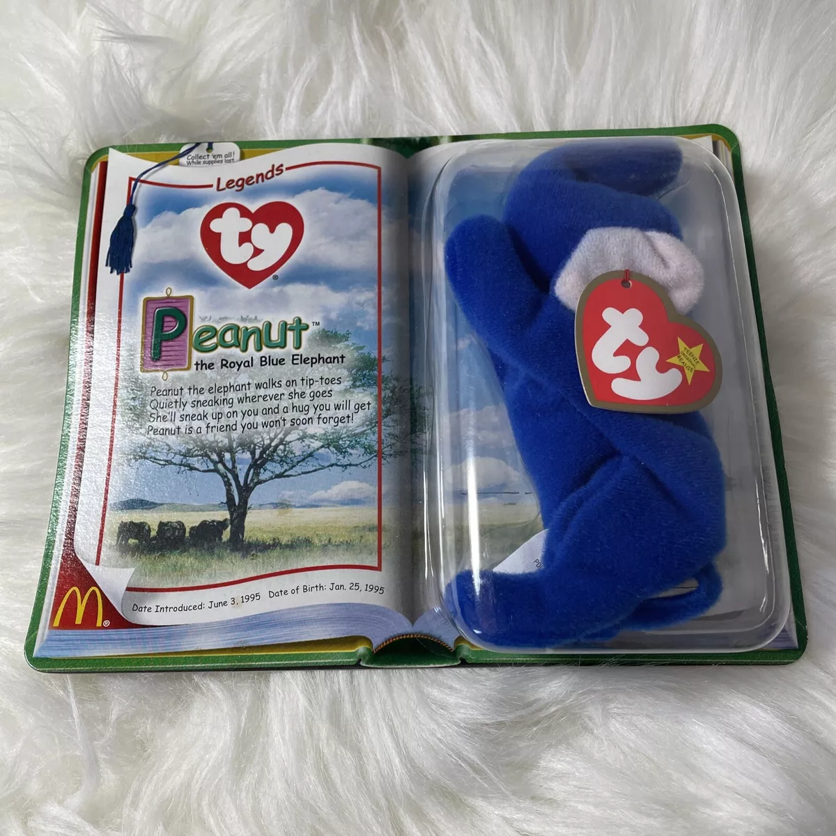 Peanut the royal blue elephant mcdonalds 1995 2025