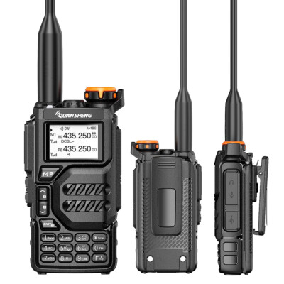 QUANSHENG UV-K5 Walkie Talkie Dual Band 5W Two Way Radio NOAA Weather Receiver