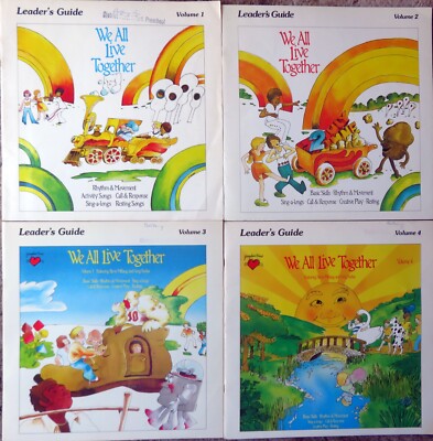 WE ALL LIVE TOGETHER - Leader's Guides - Volume 1-2-3-4 - Books ONLY