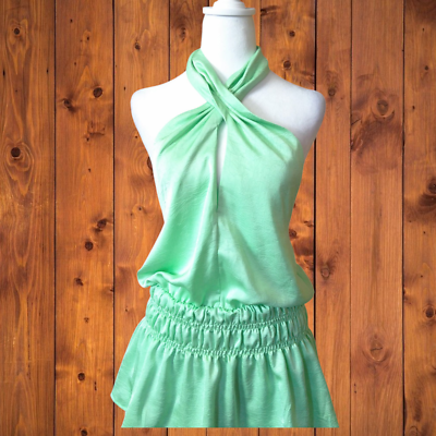 light green tiered dress WEDTREND Women Light Green Strapless Homecoming Dress A-Line Sheer Corset  Tiered Short Cocktail Dress main image 0