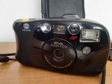 minolta riva zoom pico AF 38-80 mm macchina fotografica  vintage con custodia