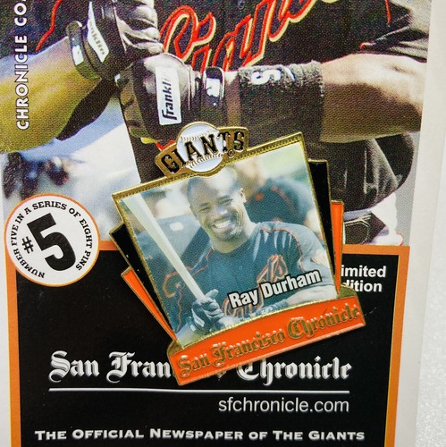 Rare 2002 SF Giants Nl Wear Champions”Ray Durham” Enamel Lapel Pin 16 - Picture 5 of 5