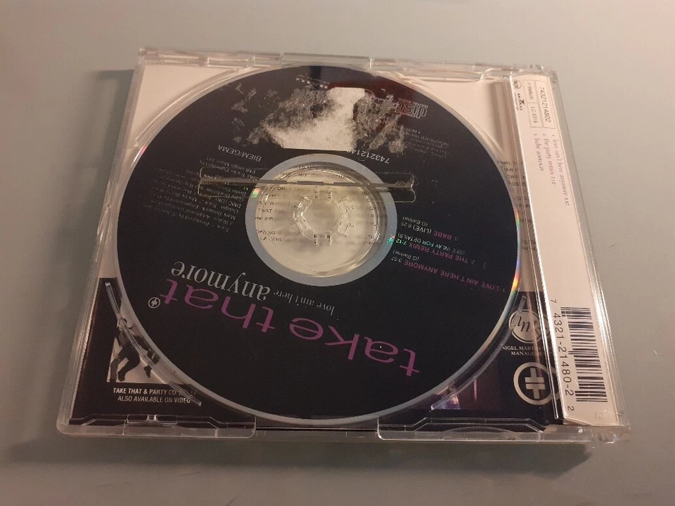 Maxi Single CD - TT * TAKE THAT * LOVE AIN'T HERE ANYMORE * gebraucht wie NEU - Bild 2 von 2