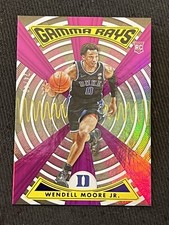 WENDELL MOORE JR. 2022 Panini Chronicles Draft Picks GAMMA RAYS PURPLE HOLO /49