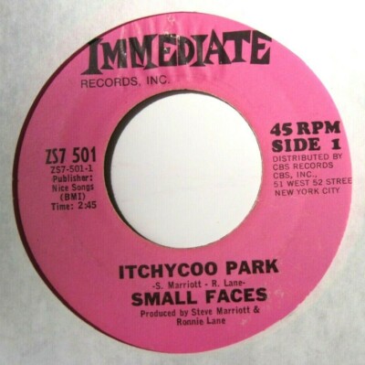 SMALL FACES * 45 * Itchycoo Park * 1967 * VG+ * USA ORIG IMMEDIATE