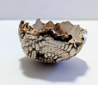 Small Decorative Ceramic Bowl With Irregular Gold Rim, from Iceland — photo 6