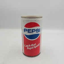 Vintage Pepsi can"Catch That Pepsi Spirit" Soda Pop Can Early 1980s Collectible