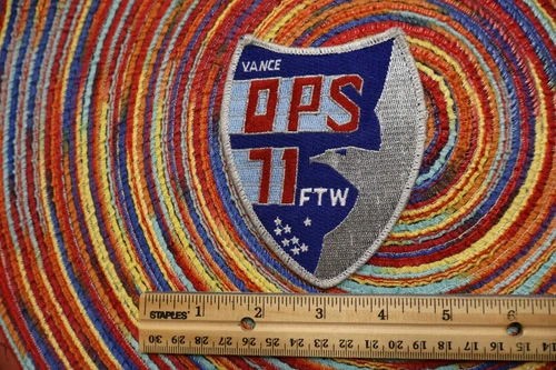 USAF 71st Flying Training Wing patch 71 FTW Vance 71 OPS  AETC