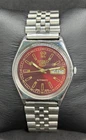 vintage Seiko 5 Refurbished Day/Date Men's Wrist Watch