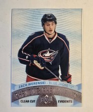 ZACH WERENSKI 17/18 Upper Deck Tim Hortons Clear Cut Phenoms #CCP-6 Acetate Card