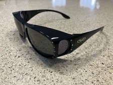 Global Vision Eyewear Fanfare 2 Sunglasses, Smoke Lens, Fits Over Glasses