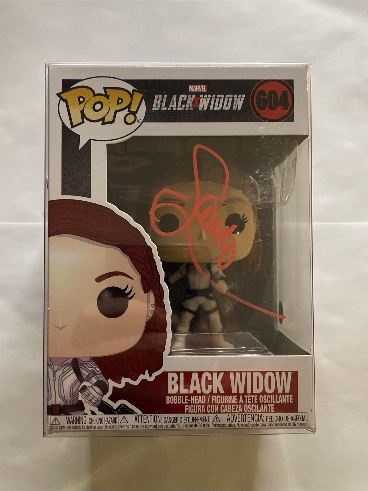 Scarlett Johansson Signed Black Widow Funko Pop with COA Autograph