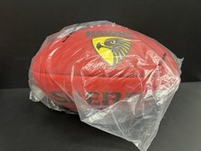 AFL HAWTHORN HAWKS SHERRIN AUSTRALIAN LEATHER FOOTBALL Red - Sicily Premiers