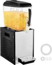 VEVOR Commercial Beverage Dispenser, 12 L / 12.7 QT Juice Dispenser, 246W 304 St