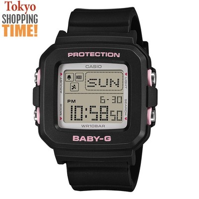 Casio BABY-G ＋PLUS BGD-10KH-1JR Black Quartz Chronograph Digital Women Watch NEW