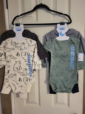 Lot 2 Carters Brand 3 Peice Outfit Set. Size 9 Mo. Dinosaur  Floral As Pictured
